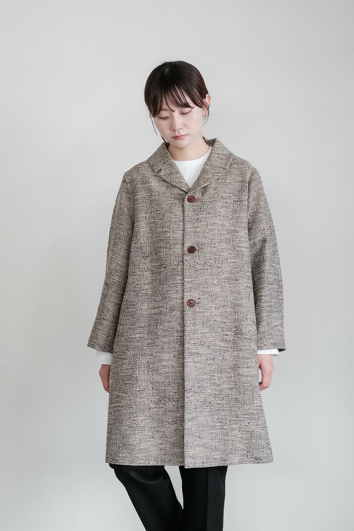 nooy ヌーイ イタリアンジャガード ベルコート(23AW/basic) | T.T. GARRET