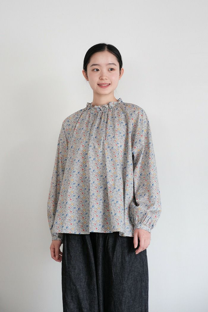 Gauze# ガーゼ <br>LIBERTYフリルブラウス(23AW)