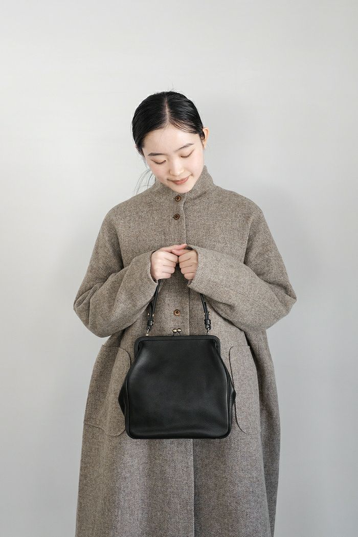 Yammart ヤマート plain gama hand bag-square (basic) | T.T. GARRET