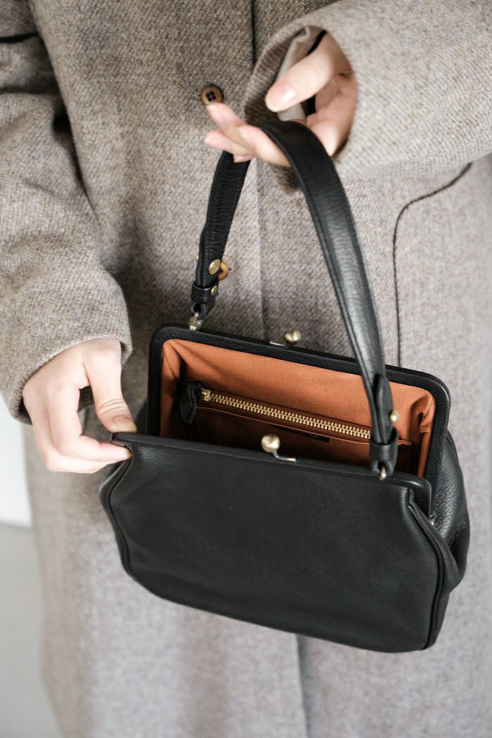 Yammart ヤマート plain gama hand bag-square (basic) | T.T. GARRET