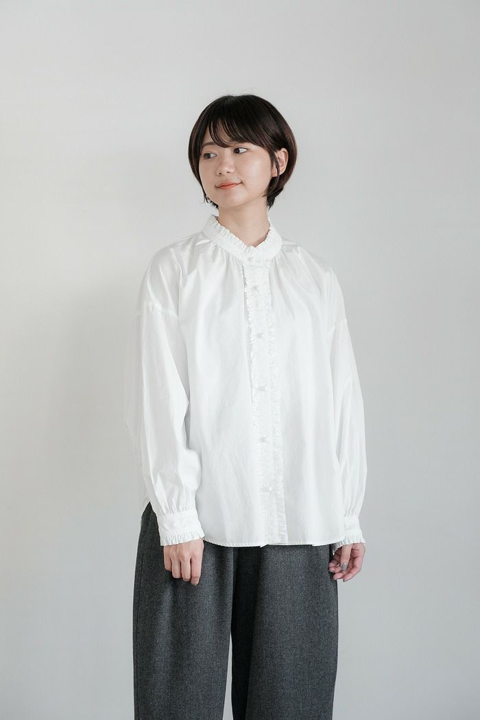 pot and tea ポットアンドティー　ミニフリルブラウス pot and tea（ポットアンドティー）｜ミニフリルブラウス