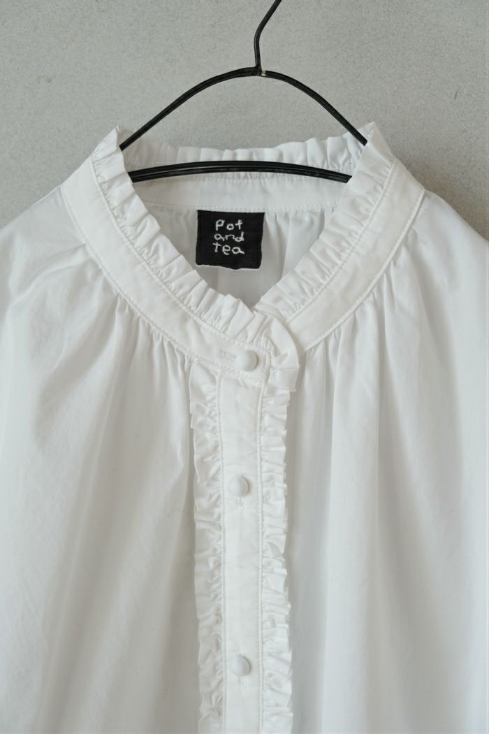 pot and tea ポットアンドティー　ミニフリルブラウス pot and tea（ポットアンドティー）｜ミニフリルブラウス