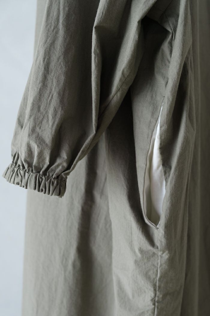 pot and tea ポットアンドティー スモックボリュームロングワンピース