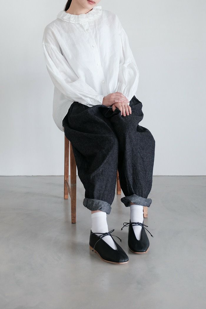 LACE UP BALLET【BLK-BLK】/ SUI | SUI(スイ)公式通販サイト