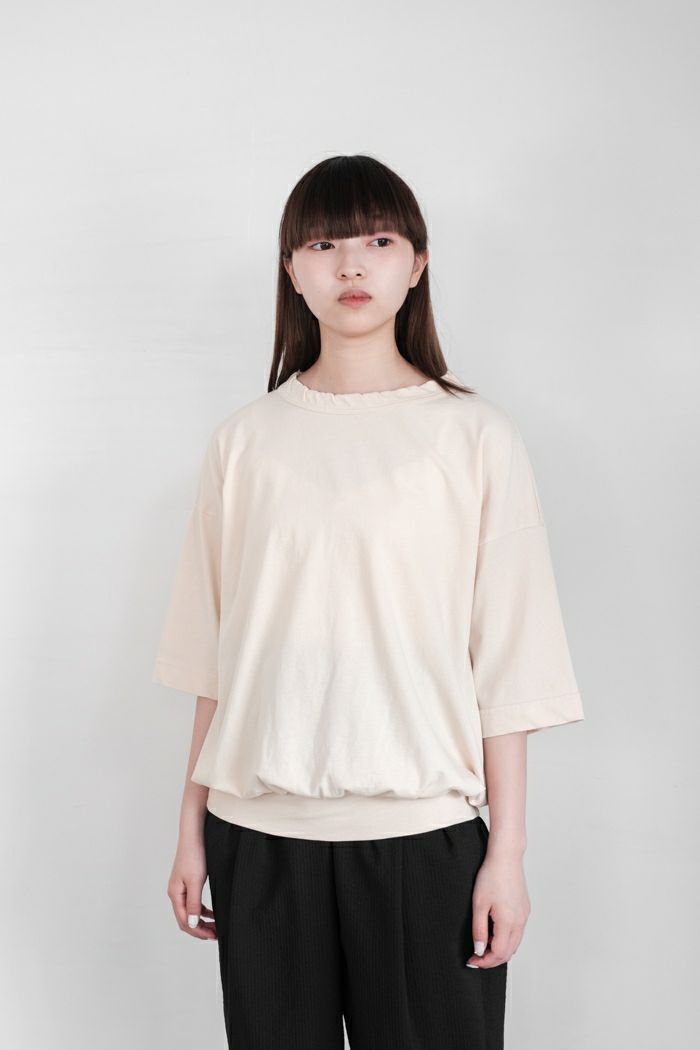 FIRMUM フィルマム <br>強撚コットンヘビー天竺 タックインT(24SS)