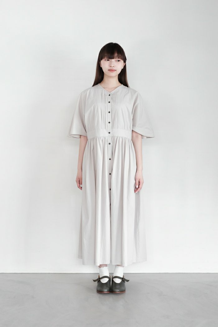 MAGALI マガリ リンクルコットンピンタックワンピース(24SS) | T.T. GARRET