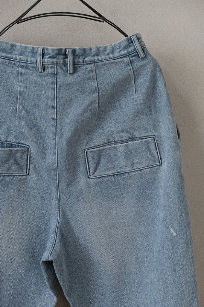 Dulcamara ドゥルカマラ ダメージデニムオーバータックパンツ(24SS