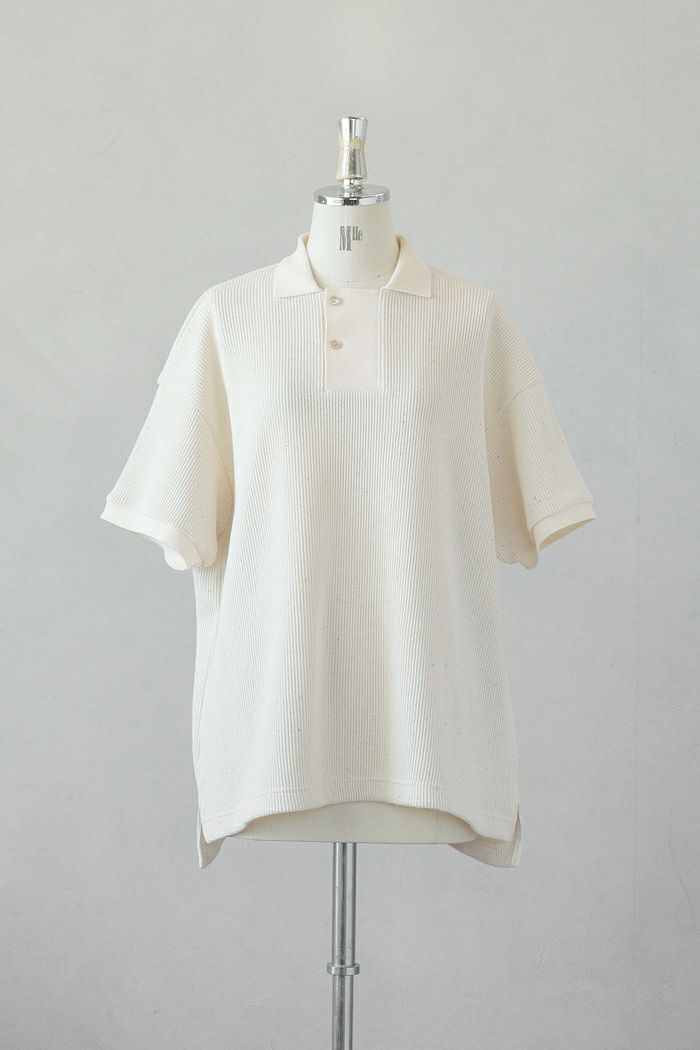Dulcamara ドゥルカマラ <br>ワッフルショートスリーブポロ(24SS)