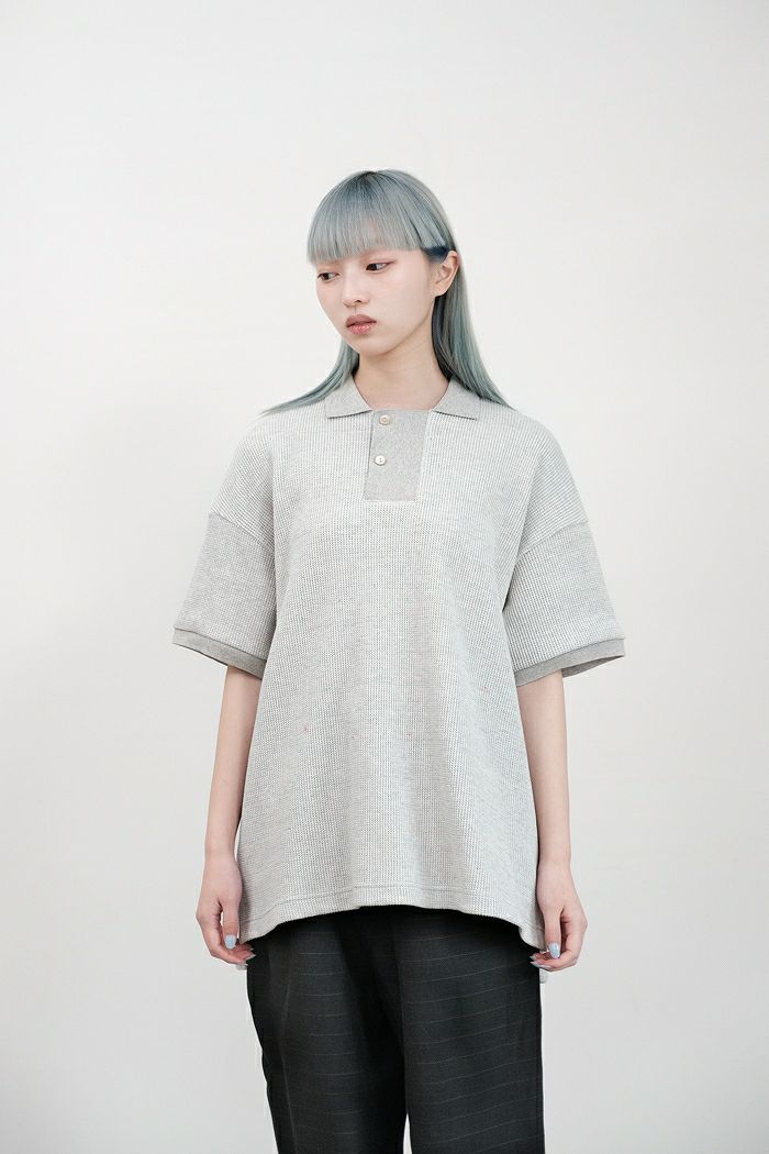 Dulcamara ドゥルカマラ ワッフルショートスリーブポロ(24SS
