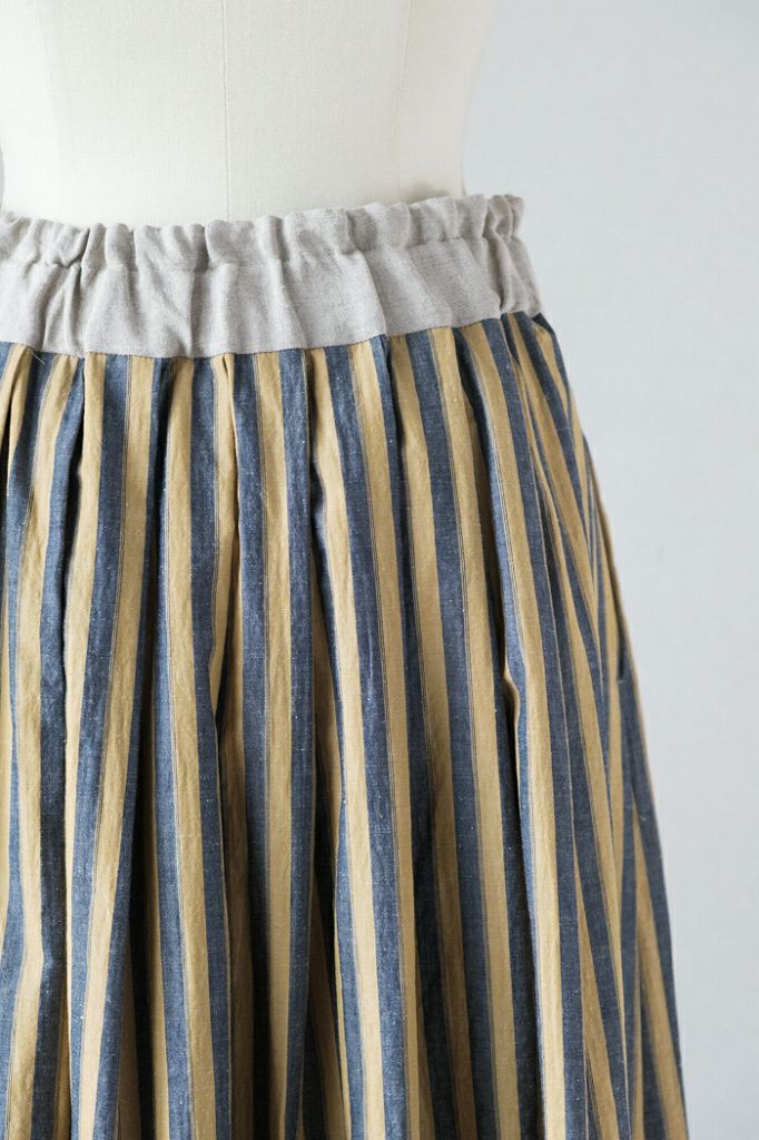 MAGALI マガリ ウォッシュドコットンリネンアンティークスカート(24SS