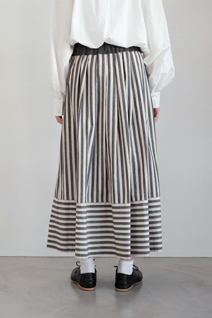 MAGALI マガリ ウォッシュドコットンリネンアンティークスカート(24SS