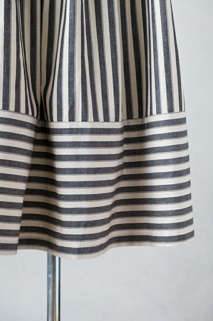 MAGALI マガリ ウォッシュドコットンリネンアンティークスカート(24SS