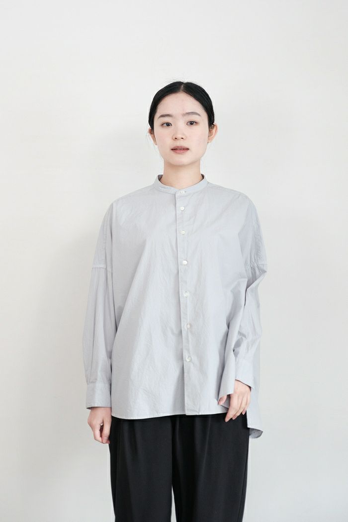 yuni ユニ コットンキャッチワッシャー ワイドブラウス(24SS