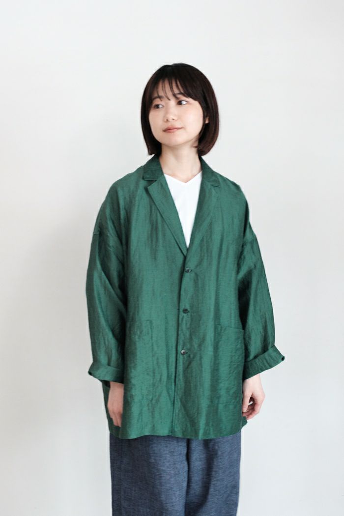 yuni ユニ リネン レーヨン ナイロン haori ジャケット(24SS) | T.T.