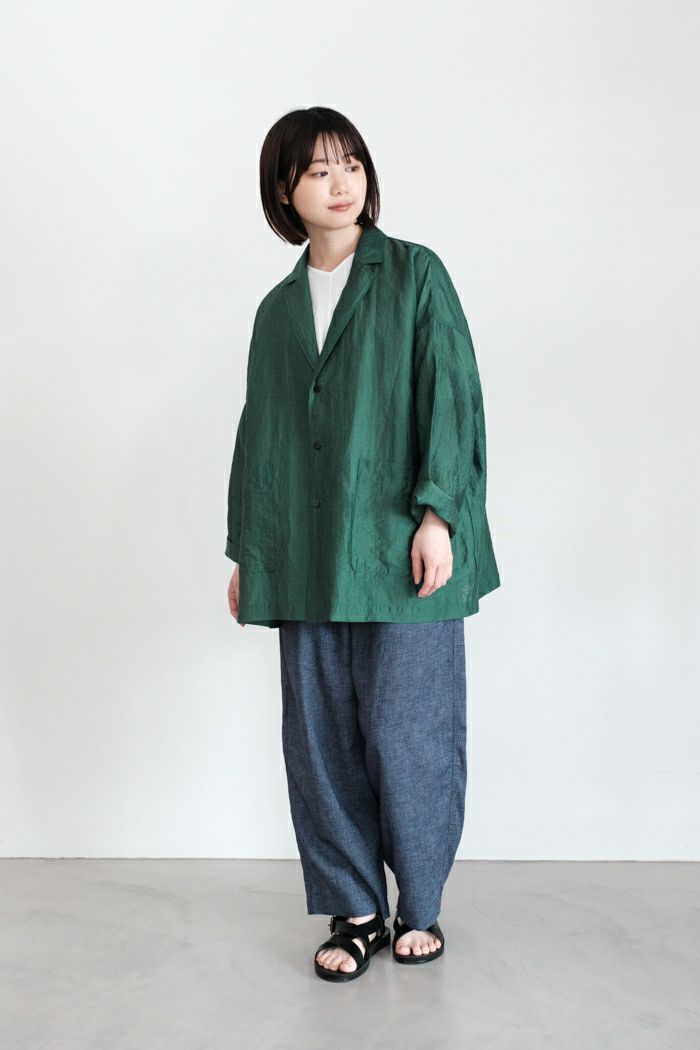 yuni ユニ リネン レーヨン ナイロン haori ジャケット(24SS