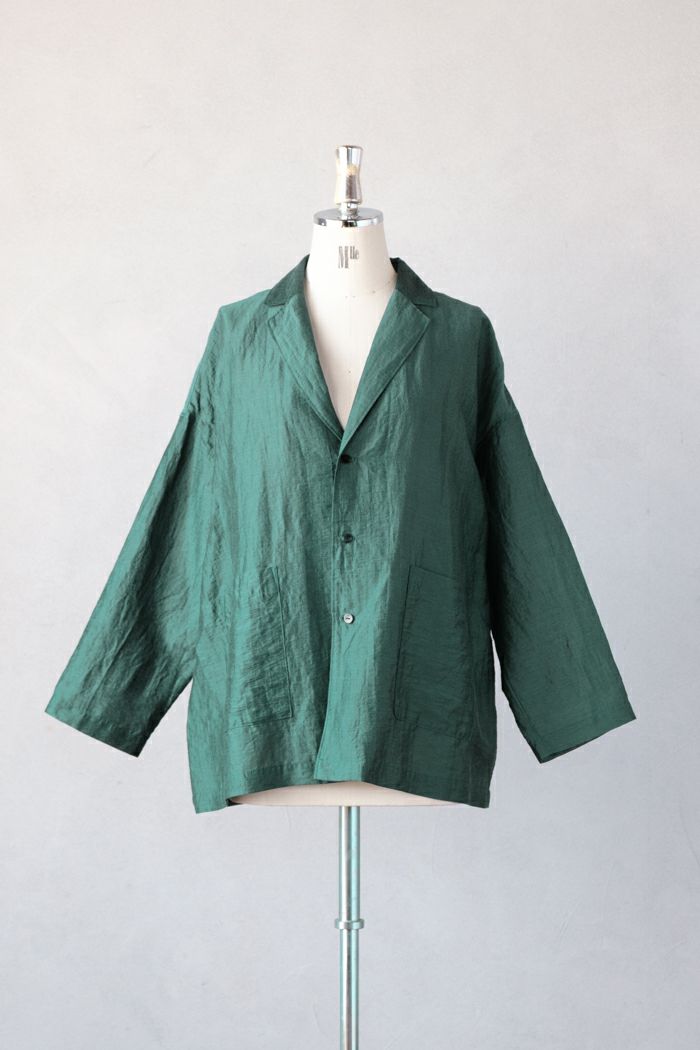yuni レーヨンリネンナイロン haori ジャケット yuni（ユニ ）の「レーヨンリネンナイロン haori ジャケット