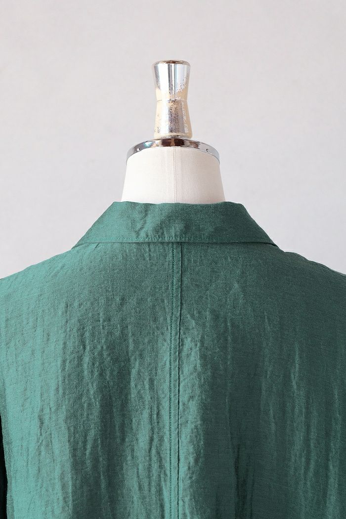 yuni レーヨンリネンナイロン haori ジャケット yuni - リネンレーヨンナイロン haoriジャケット | clever elephant