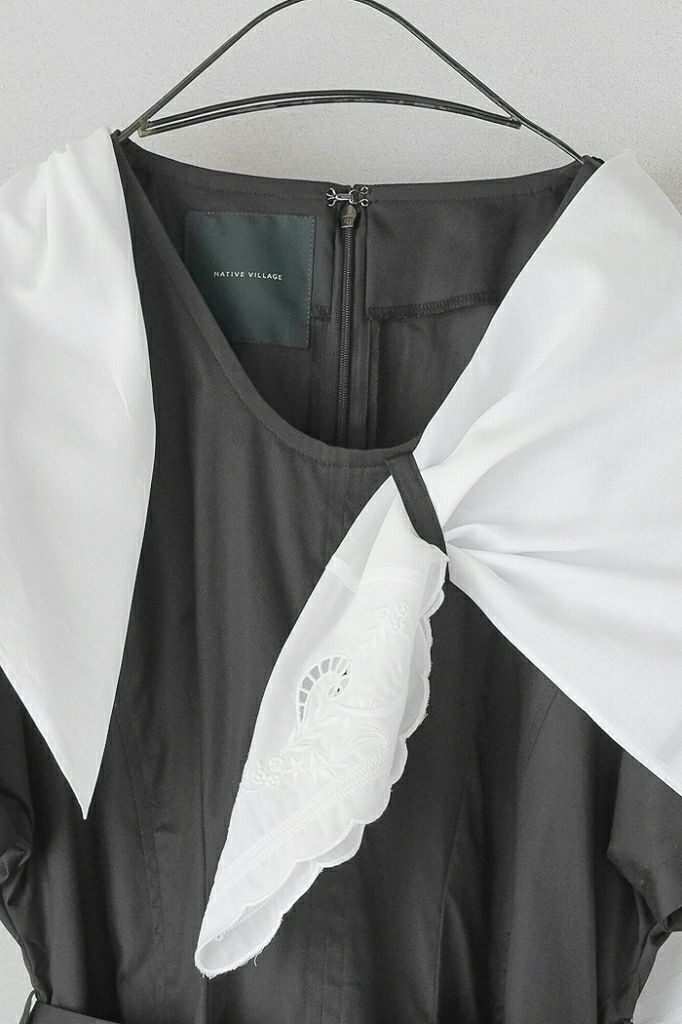 NATIVE VILLAGE ネイティブヴィレッジ BK Oxford スカーフドレス