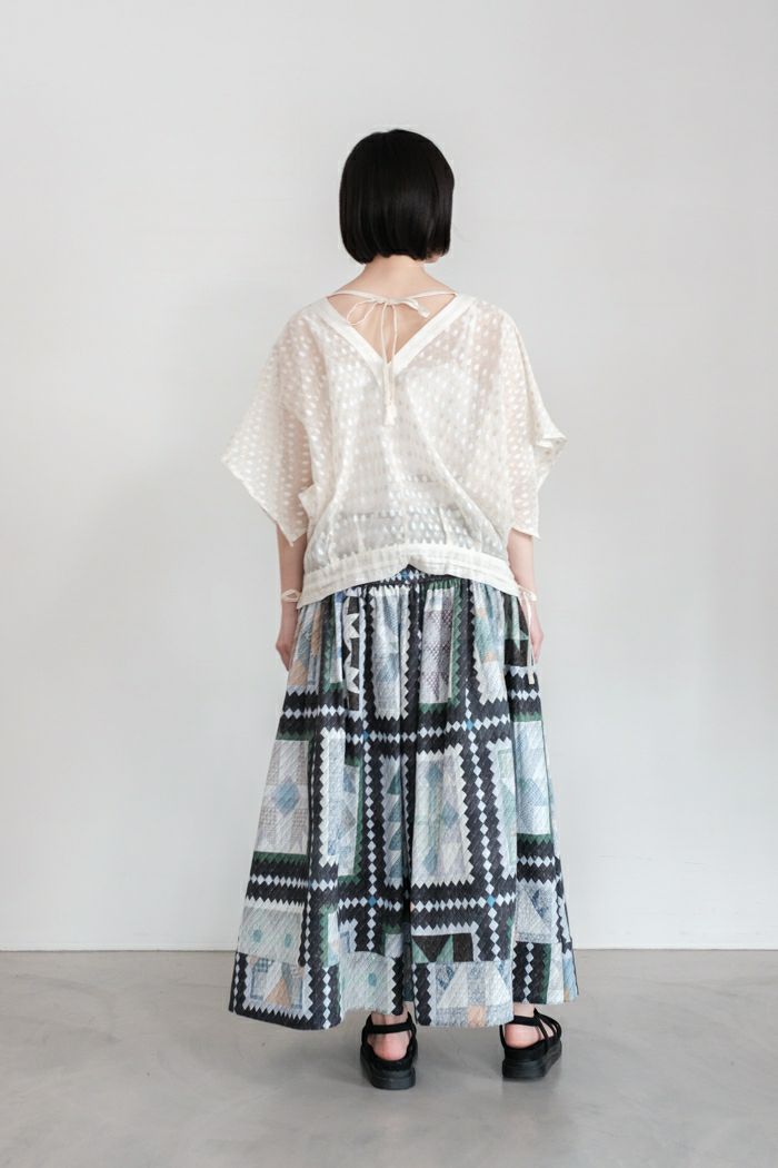 ASEEDONCLOUD アシードンクラウド Holy island blouse -Holy gold 