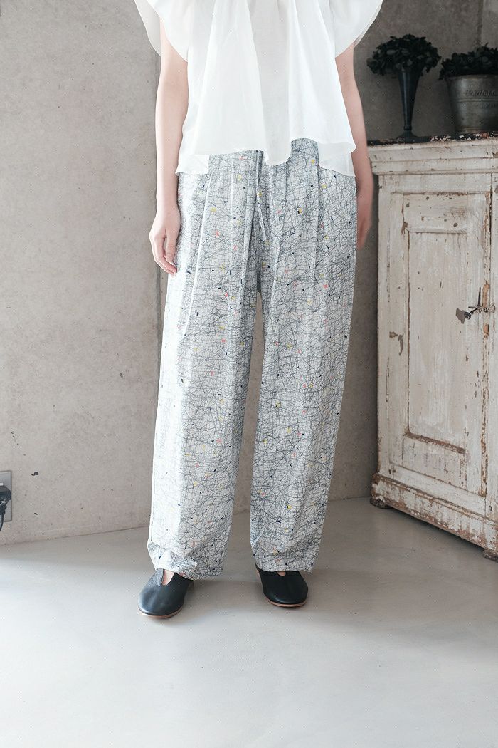 kijinokanosei キジノカノウセイ tuck pants -HOUPA-(24SS) | T.T. GARRET