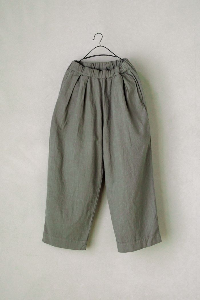 ARTE POVERA アルテポーヴェラ <br>リネン染め 2タック イージーパンツ(25SS)