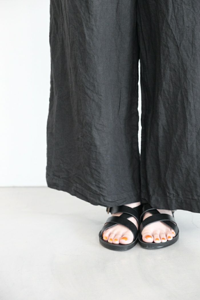 ROBE de PEAU ローブデポー トリップリネンパンツ(24SS) | T.T. GARRET