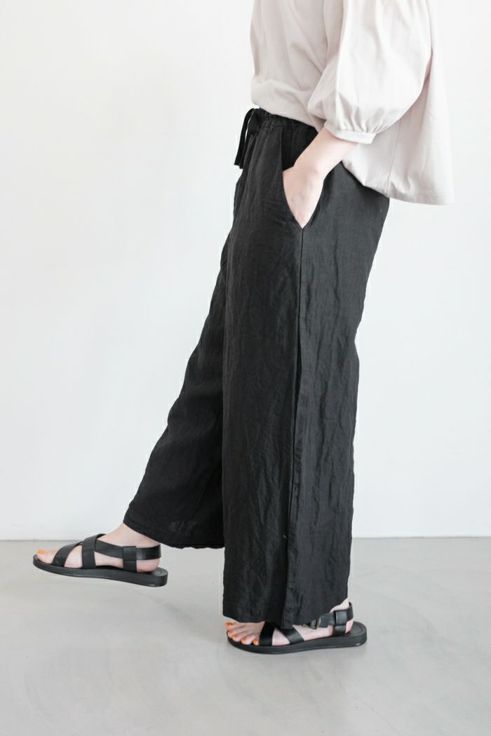 ROBE de PEAU ローブデポー トリップリネンパンツ(24SS) | T.T.