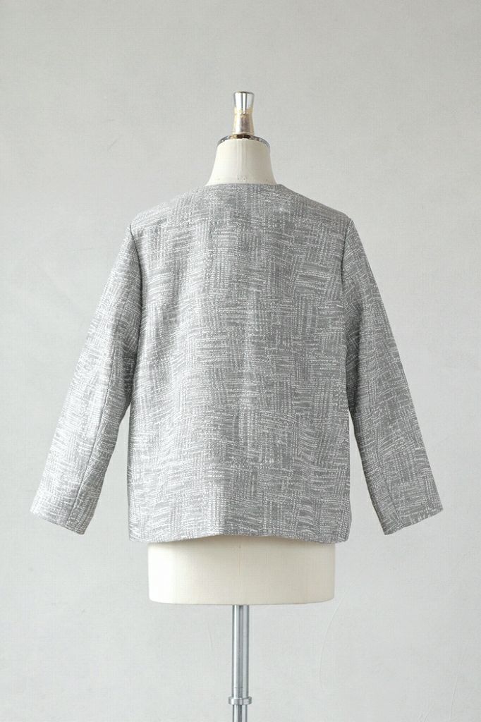 nooy ヌーイ イタリアンジャガード ケープジャケット(basic)【新色