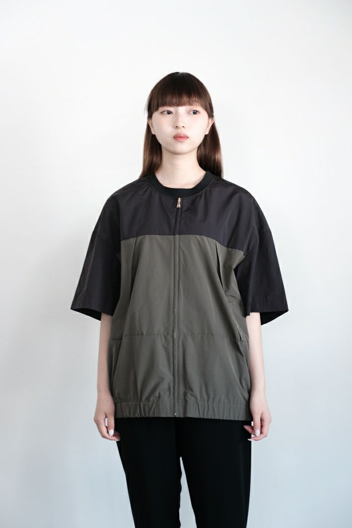 CULLNI クルニ <br>High Count Poplin Bi Color Pullover(24SS)
