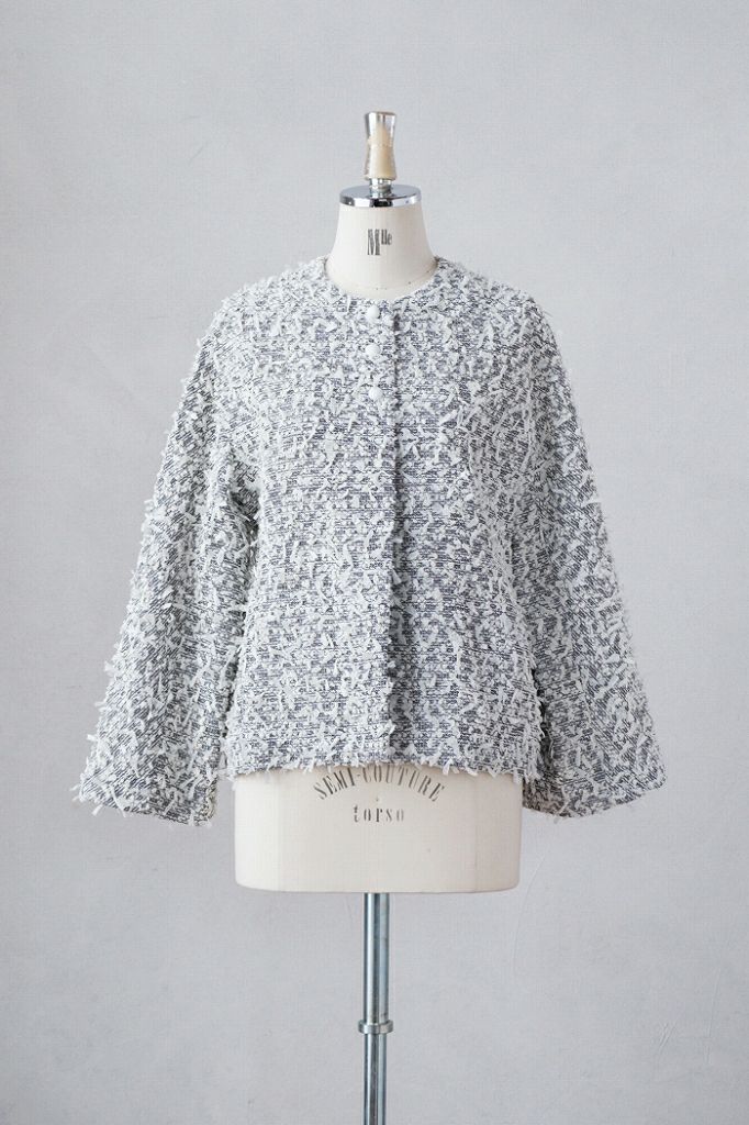SONO NAVY ソーノネイビー サンフィッシュエアリーツイードジャケット 