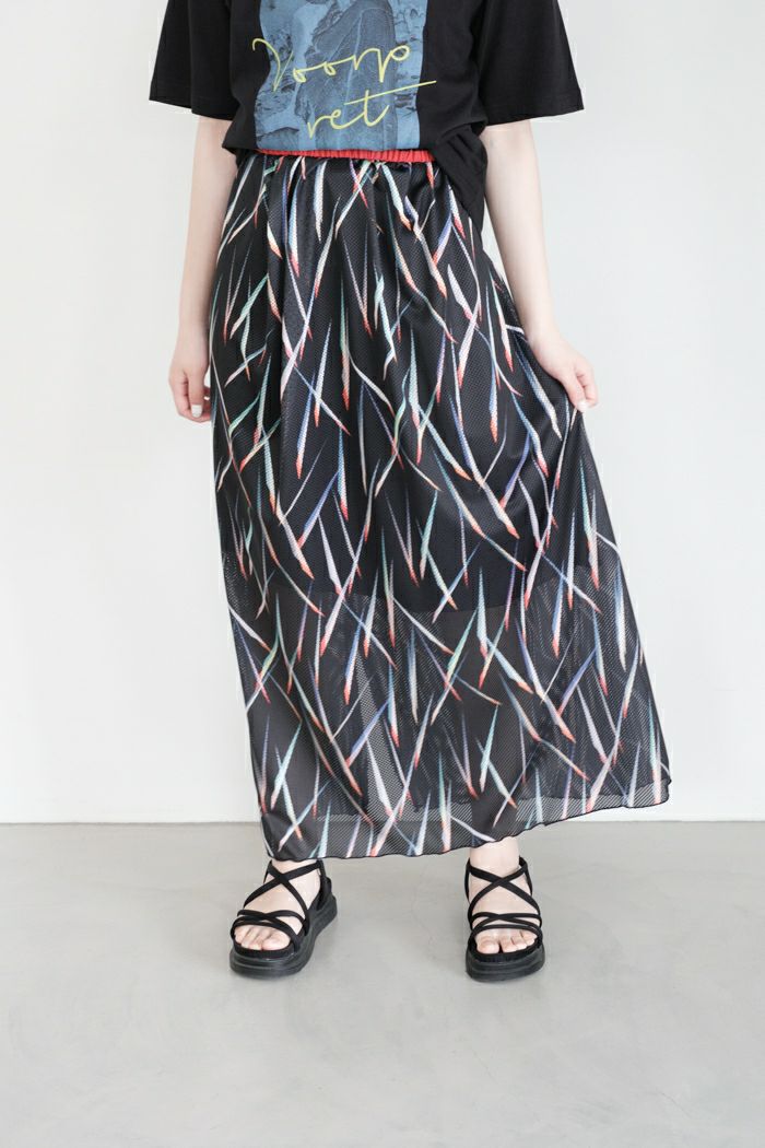 STOF ストフ <br>Festival Summer Mesh Skirt (24SS)