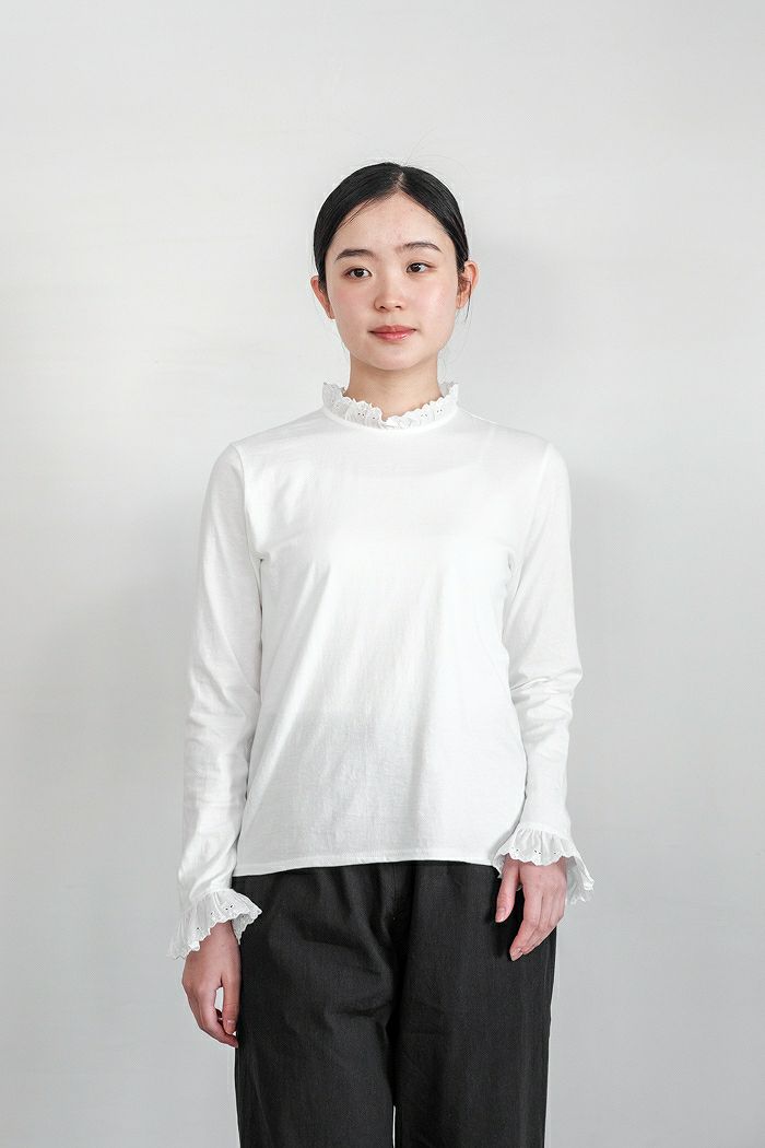 CHILD WOMAN チャイルドウーマン <br>30/1天竺チェリーレースプルオーバー(24SS)