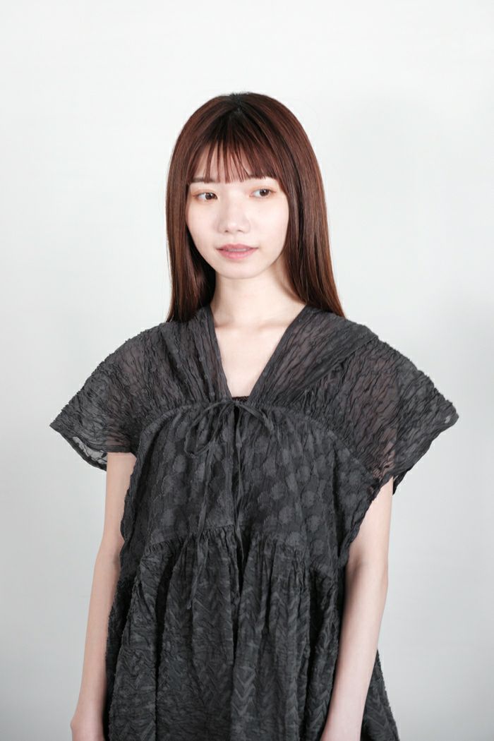 Heriter エリテ cut jacquard blouse(24SS) | T.T. GARRET