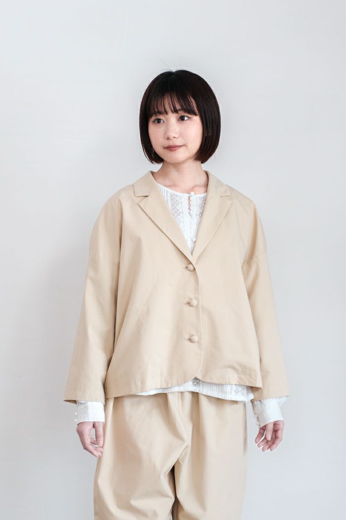 pot and tea ポットアンドティー <br>シルクネップテーラードジャケット(通年)