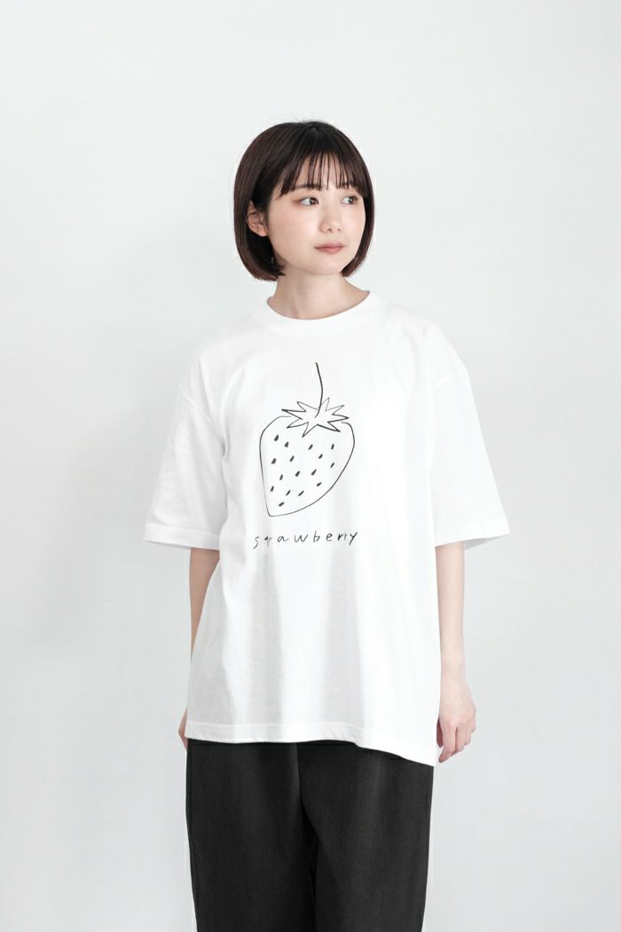 pot and tea ポットアンドティー イチゴTシャツ（BIG）(春夏) | T.T. 