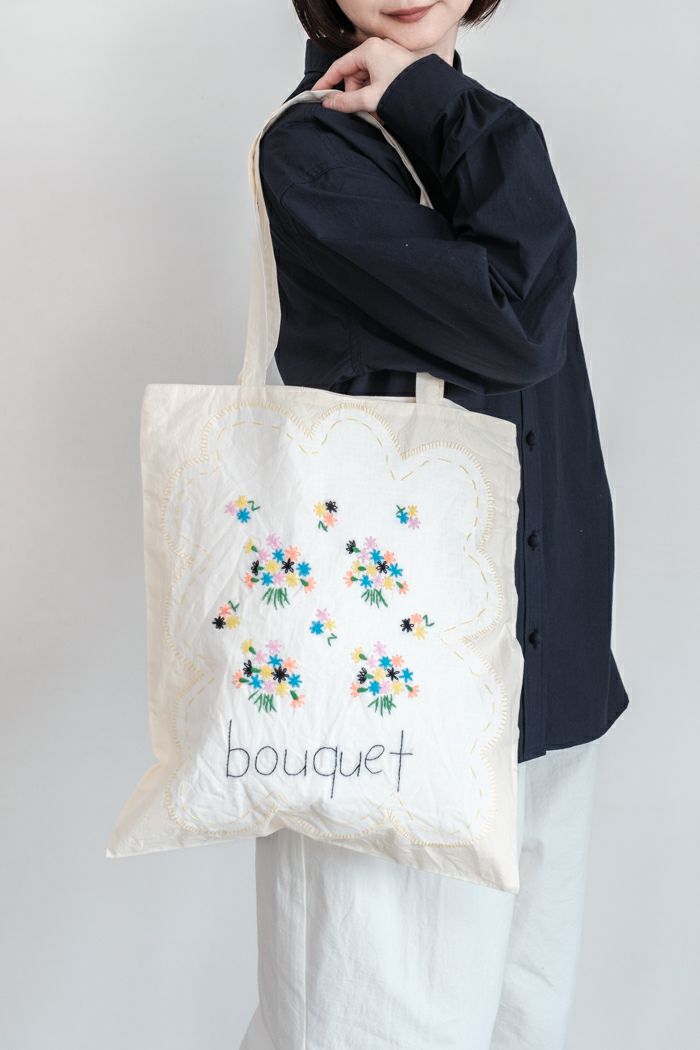 pot and tea ポットアンドティー <br>ブーケ刺繍バッグ(basic)