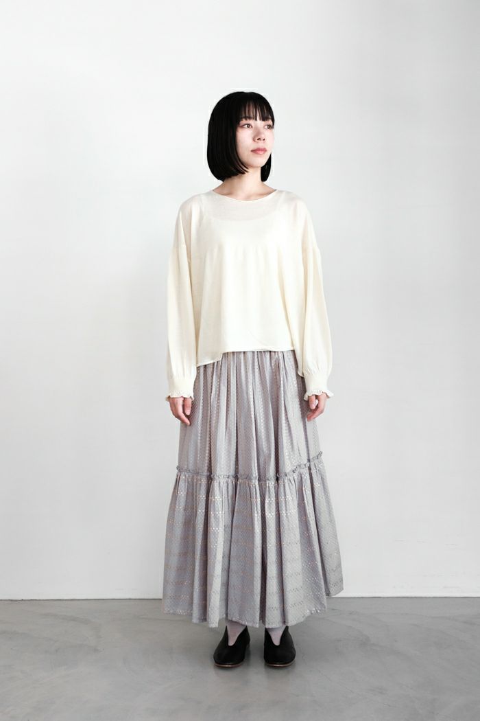 GASA* ガサ 存在すること ギャザースリーブセーター(24AW) | T.T. GARRET