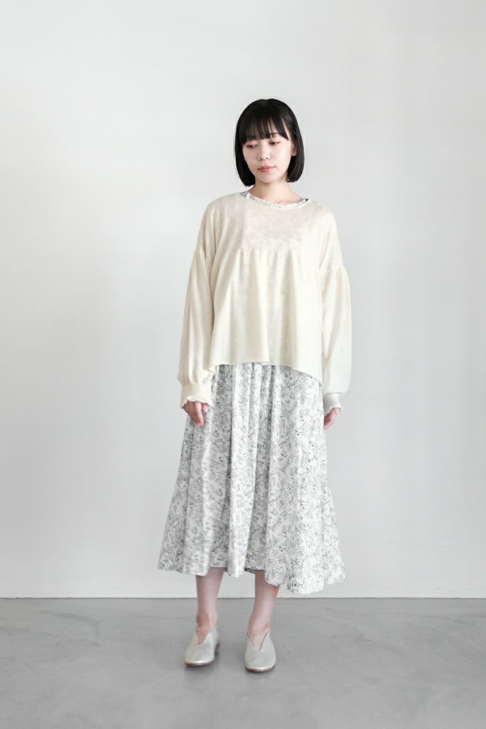 GASA* ガサ 存在すること ギャザースリーブセーター(24AW) | T.T. GARRET