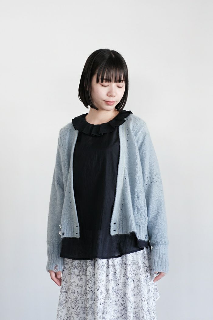 GASA* ガサ霧を泳ぐ ショートカーディガン(24AW) | T.T. GARRET