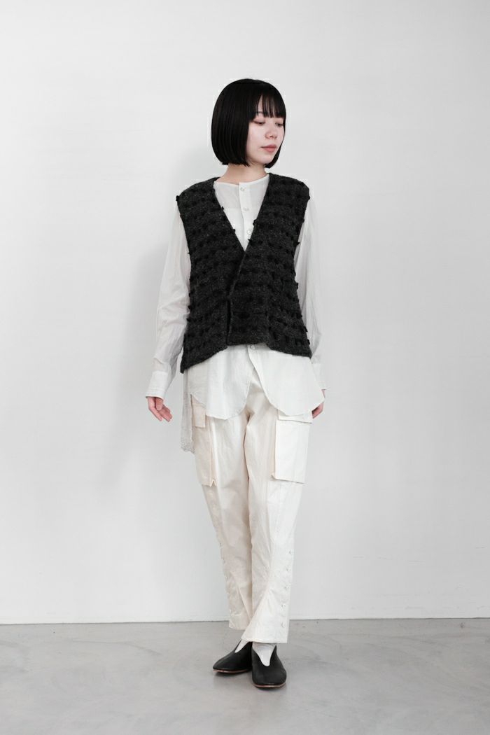 gasa ベスト GASA* ガサ 生命の誕生 ニットベスト(24AW) | T.T. GARRET