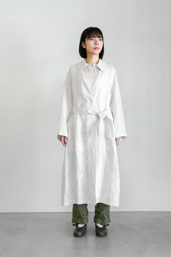 native village コットンリネンコート GASA ガサ 31211-02101 コート ベージュ あわただしく レディース  ネイティブヴィレッジ【中古】