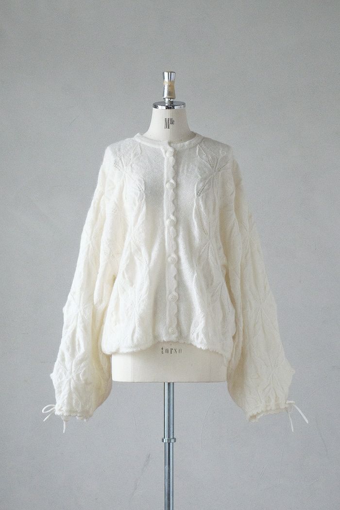 NATIVE VILLAGE ネイティブヴィレッジ <br>葉  leaf モヘアニットカーディガン(24AW)