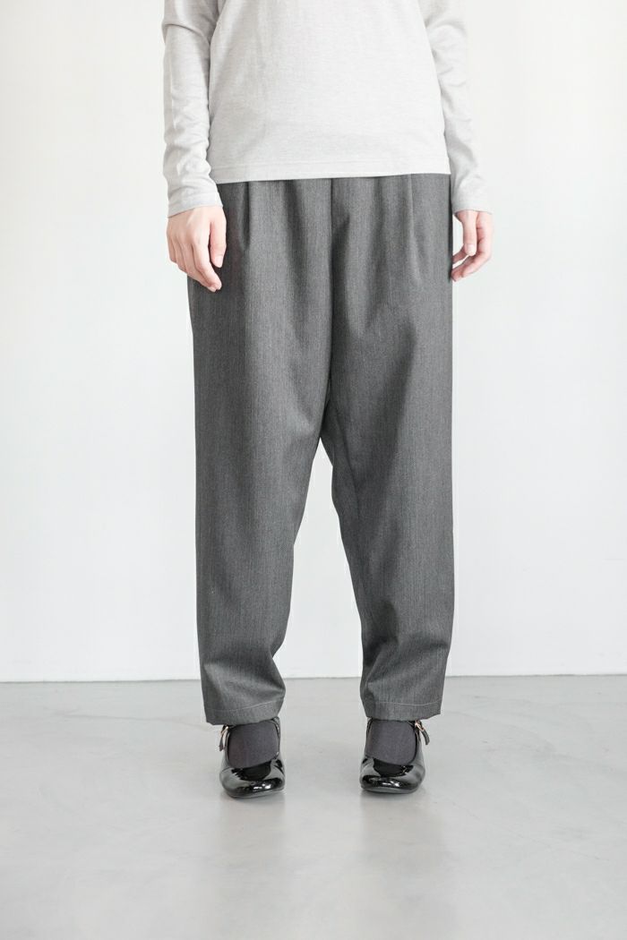 nooy ヌーイ <br>ウールギャバジンタックウォームパンツ(24AW)