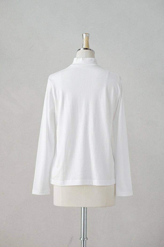 nooy ヌーイ★コットンシルク20G天竺リラックスハイネックTee(24AW) nooy ヌーイ コットンシルク20G天竺リラックスハイネックTee