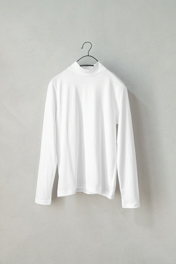 nooy ヌーイ コットンシルク20G天竺リラックスハイネックTee