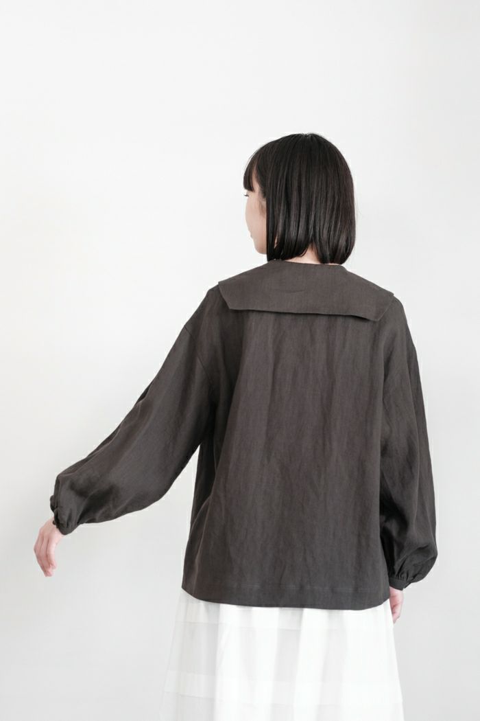 MAGARI マガリ リネンパピエ グランカラーブラウス 新品 MAGALI | リネンパピエ・グランカラーブラウス (off white