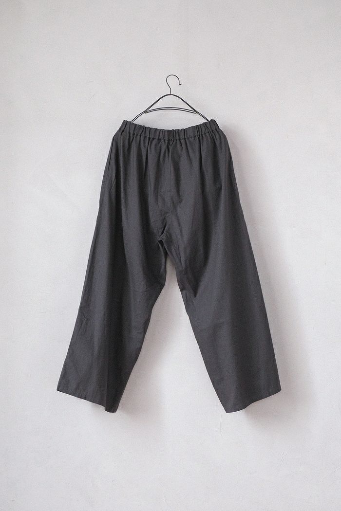 スズキタカユキ　カルソンパンツ　02 黒 suzuki takayuki スズキタカユキ calecons/wide-straight(24SS