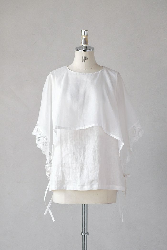 Porter des boutons ポルテデブトン <br>ケープブラウス(24SS)