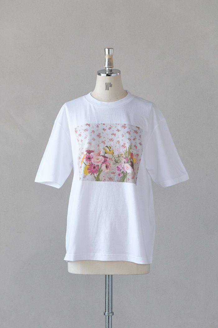 pot and tea ポットアンドティー <br>メルヘンなガーベラTシャツ(横タイプ)(春夏)