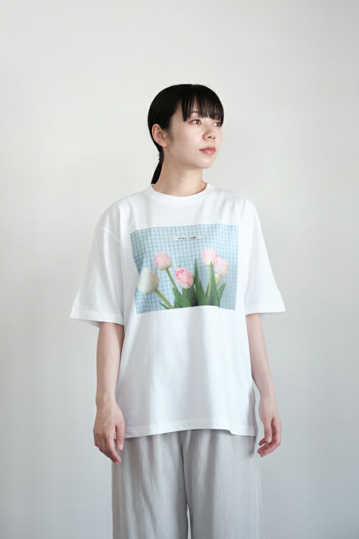 pot and tea ポットアンドティー <br>チューリップのTシャツ(春夏)